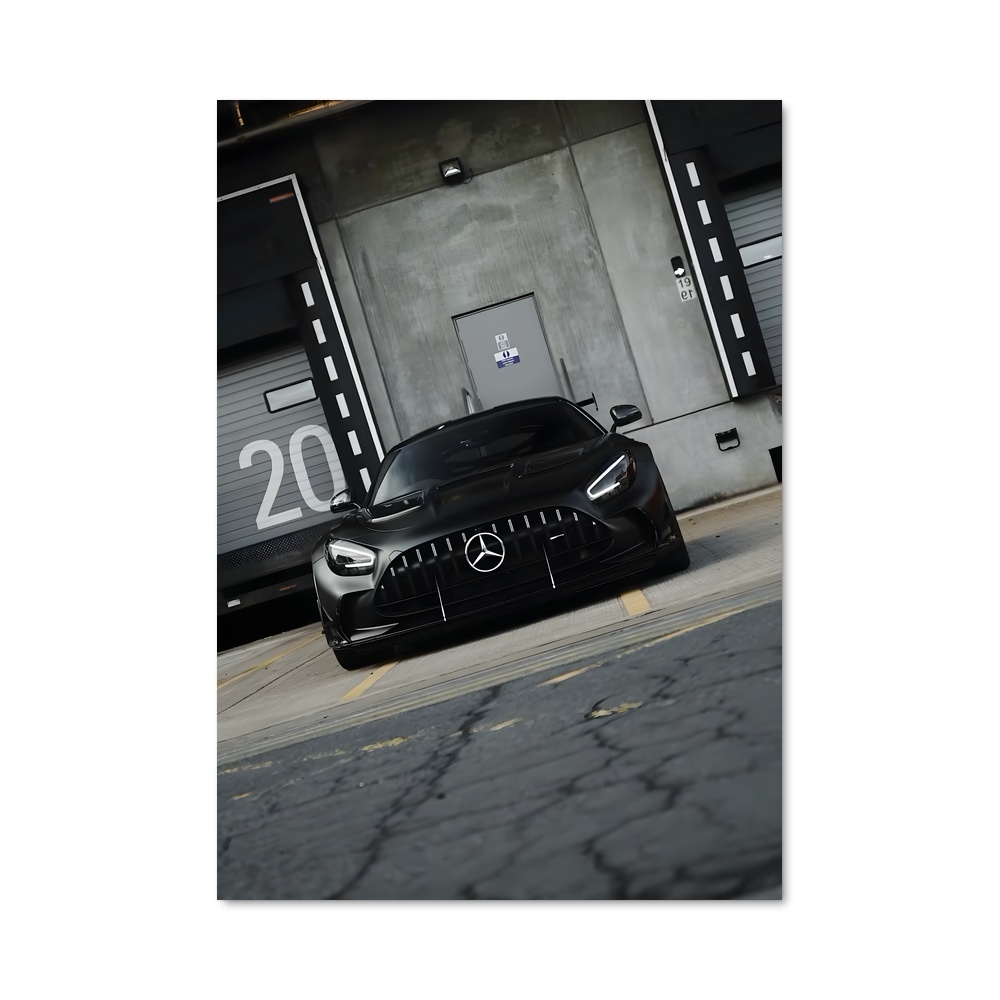 Poster AMG Noir Éclat – affiche Mercedes